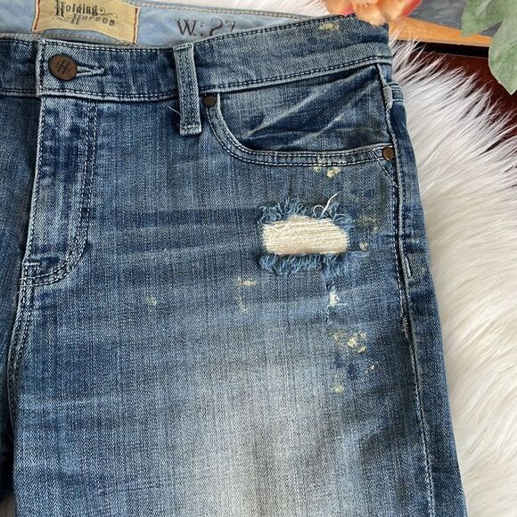 Anthropologie Holding Horses Painted Gable Boyfriend Shorts - Picture 3 of 13